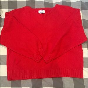 Old Navy Vibrant Red Crew Neck Sweater